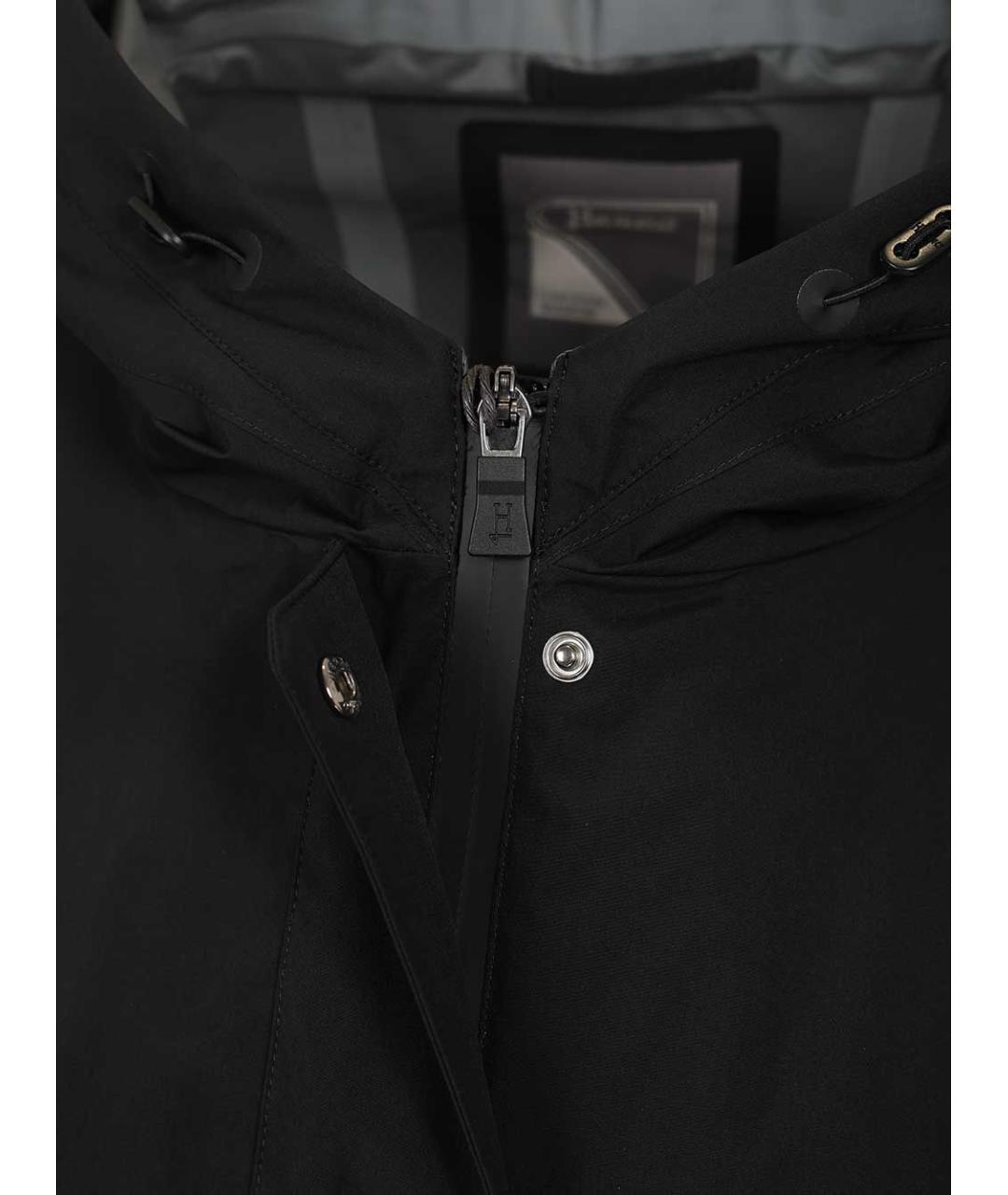 HERNO Черная полиэстеровая куртка, фото 6