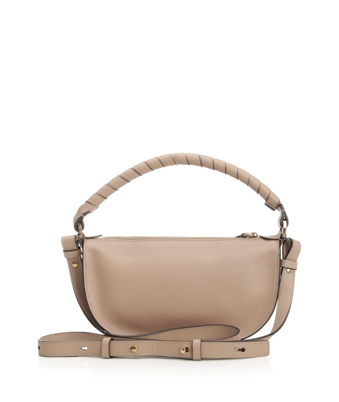 CHLOE Бежевая кожаная сумка через плечо, фото 3