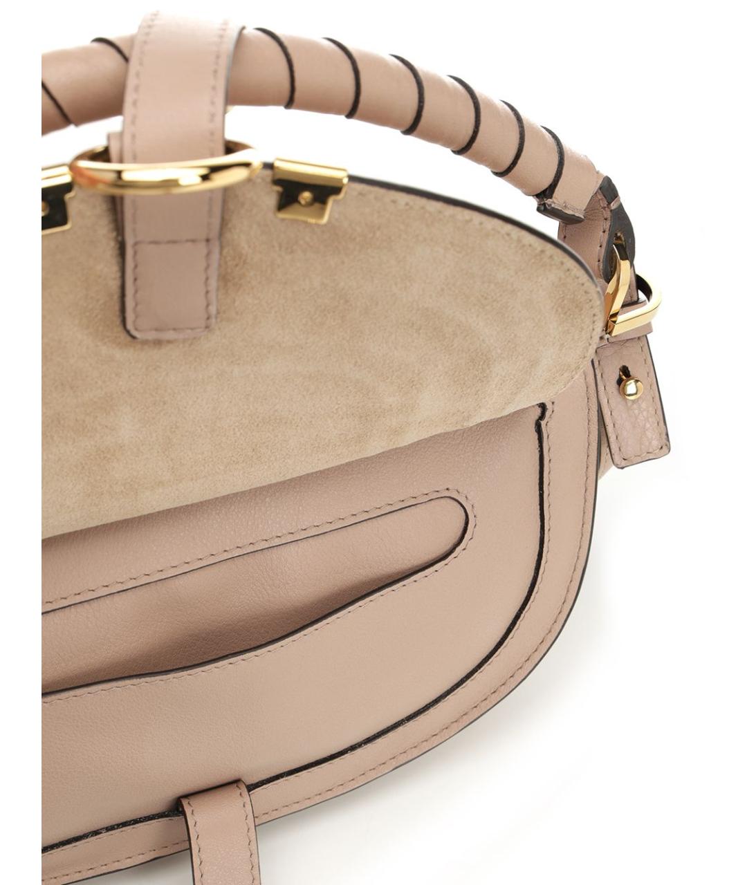 CHLOE Бежевая кожаная сумка через плечо, фото 5