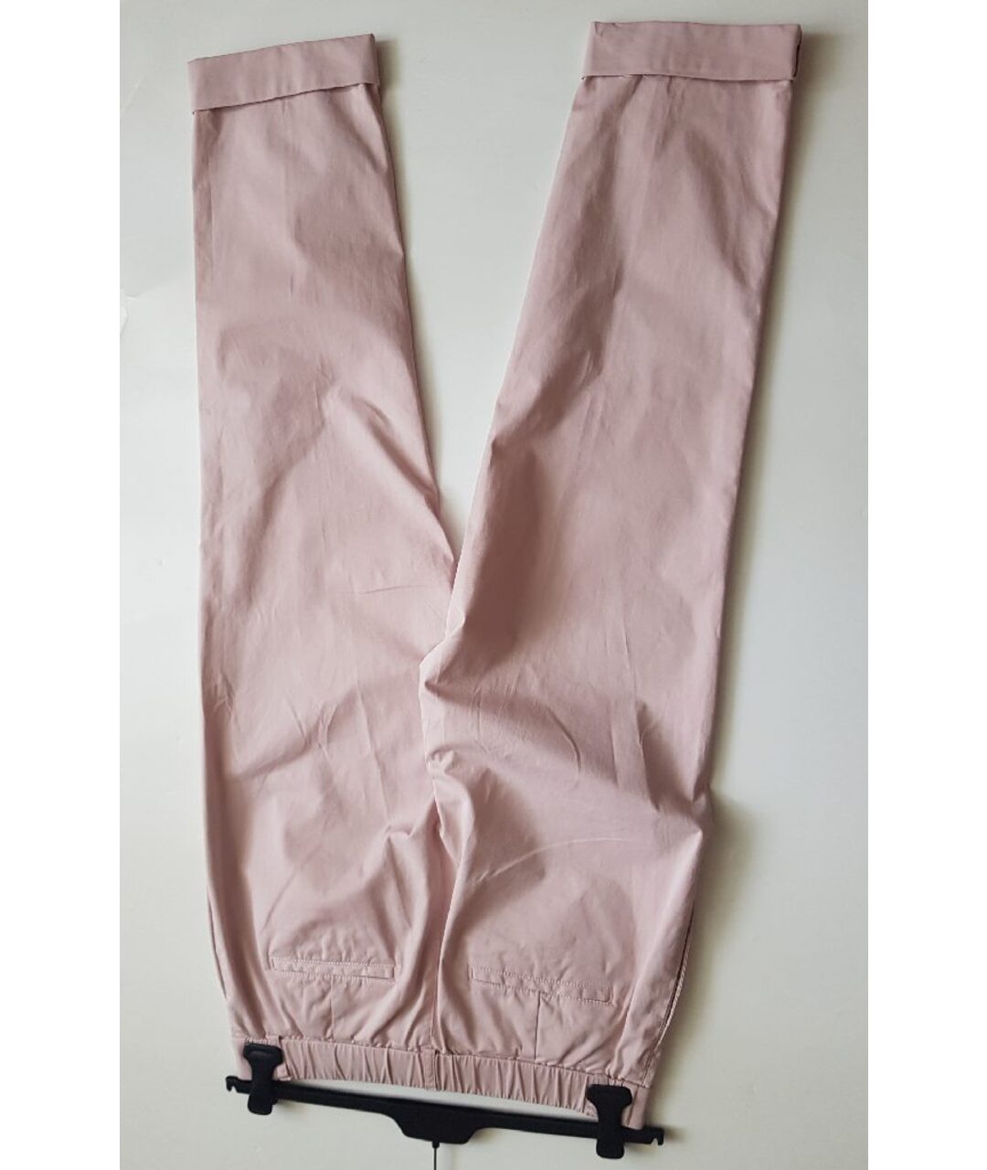 PESERICO Розовые хлопковые прямые брюки, фото 4