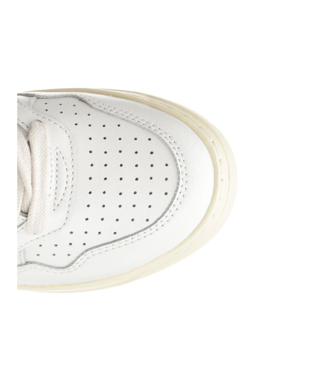 AUTRY Белые кожаные кроссовки, фото 4