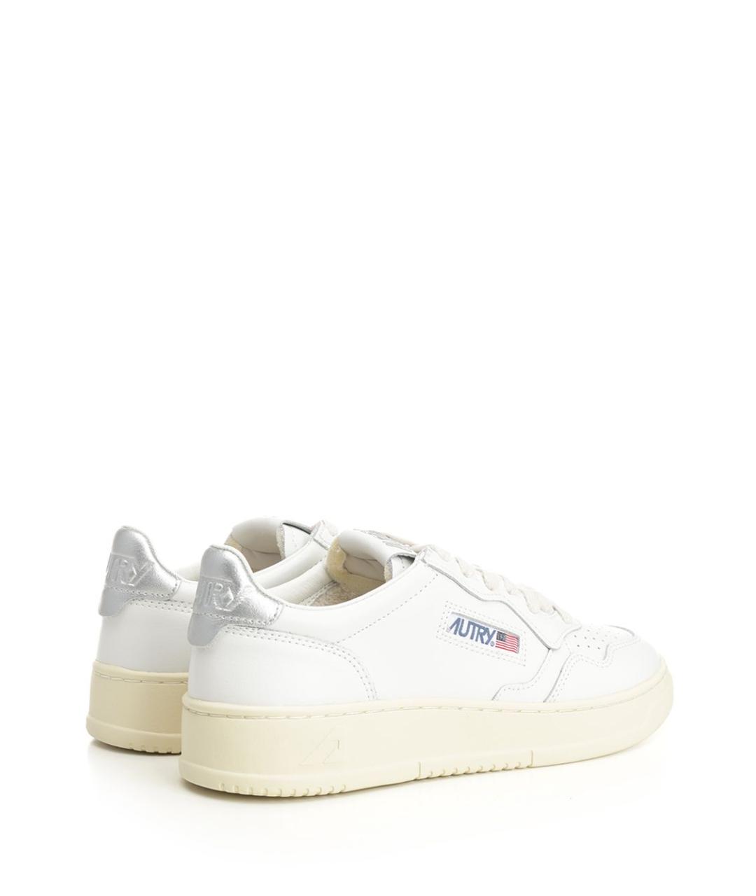 AUTRY Белые кожаные кроссовки, фото 3