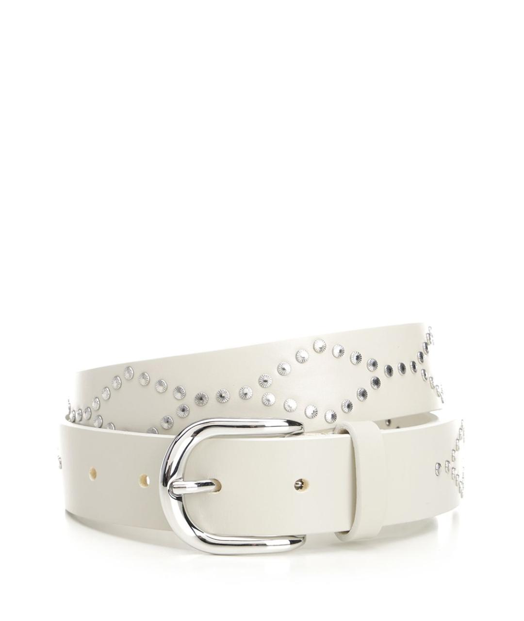 ISABEL MARANT Белый кожаный ремень, фото 1