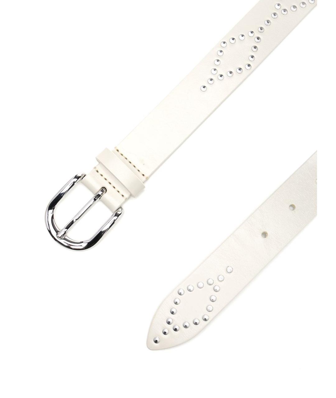 ISABEL MARANT Белый кожаный ремень, фото 2