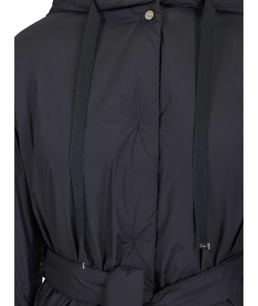 HERNO Темно-синяя полиамидовая куртка, фото 4