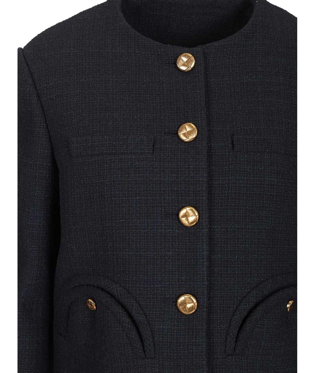 BLAZE MILANO Черный хлопковый жакет/пиджак, фото 4