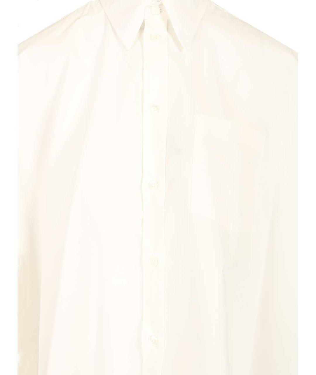 MM6 MAISON MARGIELA Белая хлопковая рубашка, фото 4