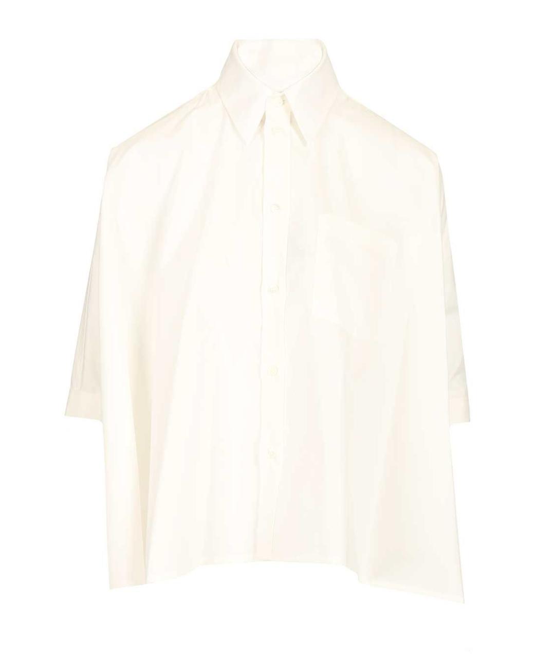 MM6 MAISON MARGIELA Белая хлопковая рубашка, фото 1
