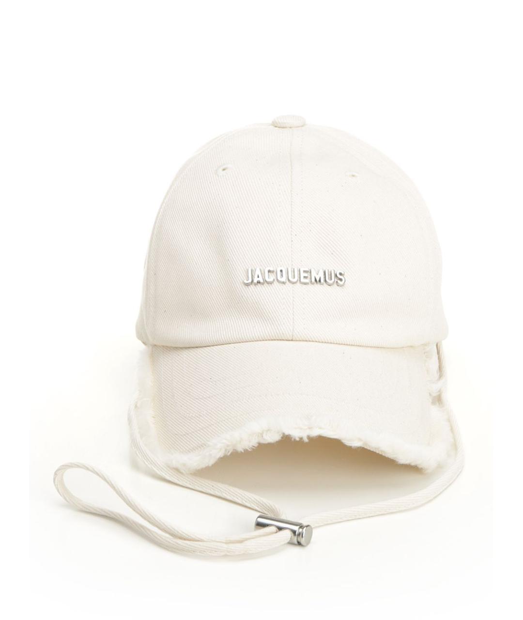 JACQUEMUS Белая хлопковая кепка, фото 1