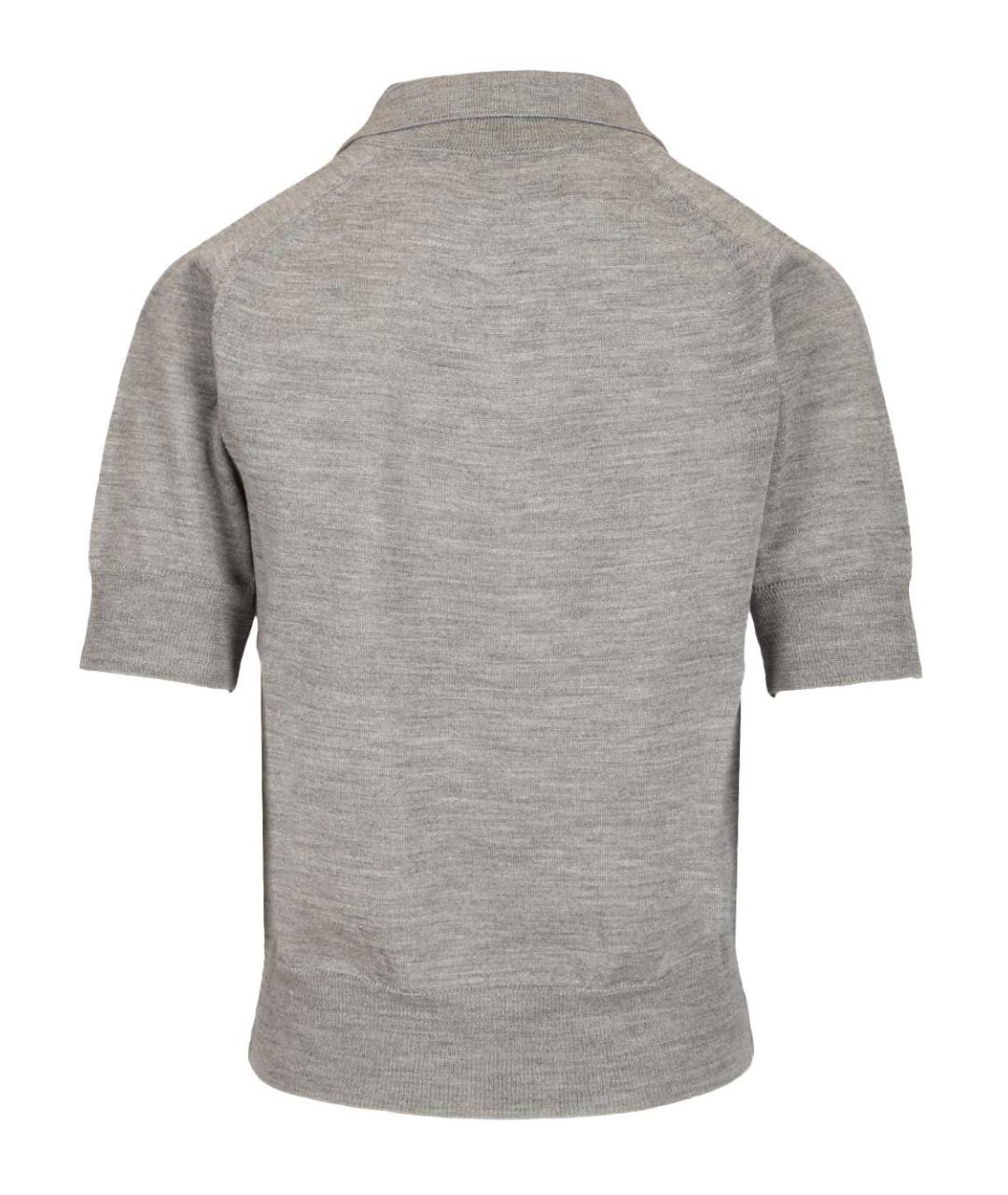 Ami Paris Серый шерстяной джемпер / свитер, фото 2