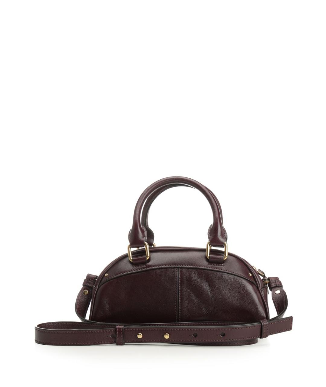 CHLOE Бордовая кожаная сумка тоут, фото 3