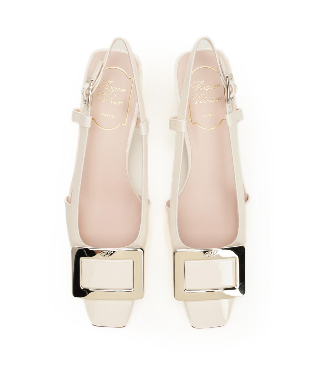 ROGER VIVIER Бежевые туфли из лакированной кожи, фото 5