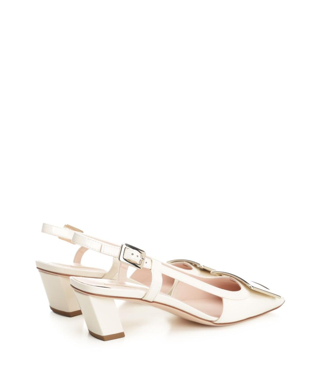 ROGER VIVIER Бежевые туфли из лакированной кожи, фото 3