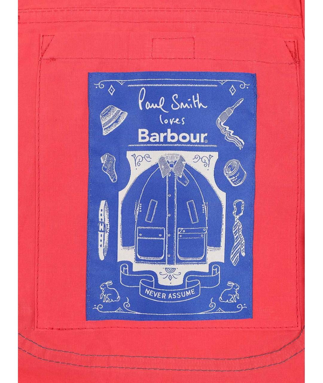 BARBOUR Красная хлопковая куртка, фото 7