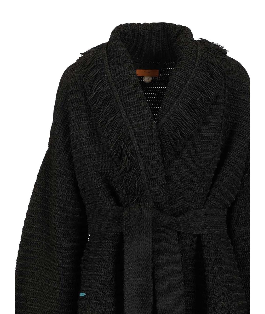 ALANUI Черный полиэстеровый кардиган, фото 4