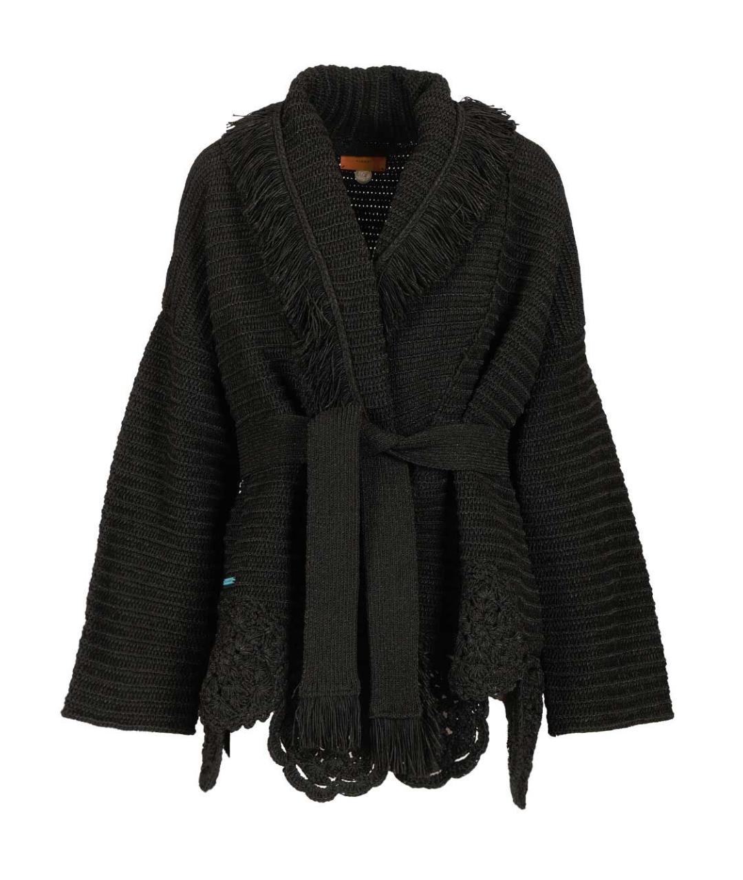 ALANUI Черный полиэстеровый кардиган, фото 1