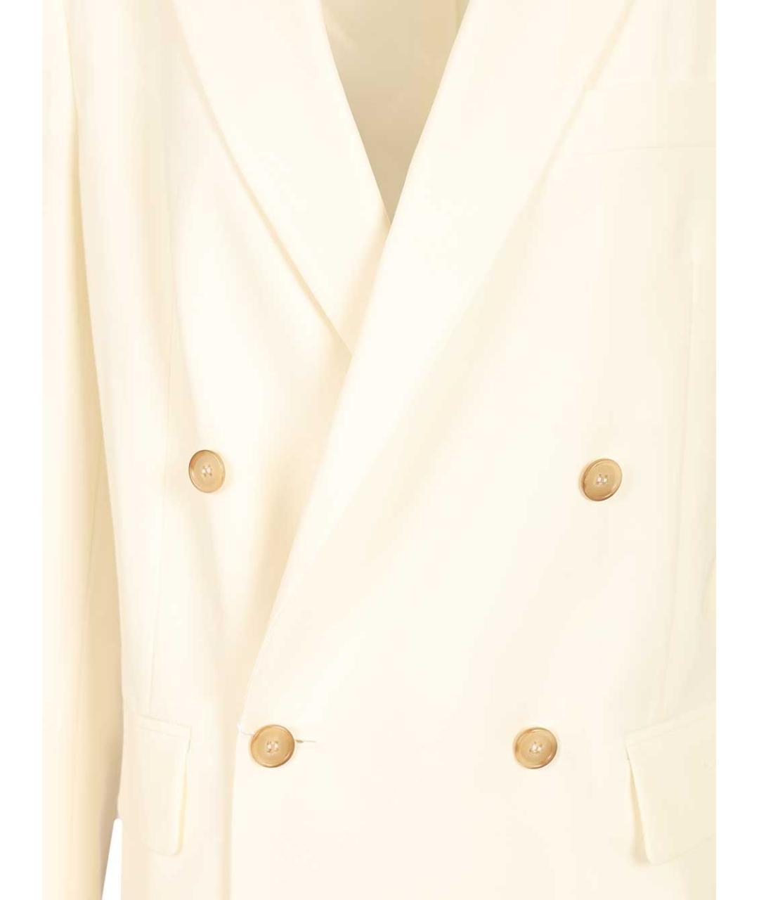 MM6 MAISON MARGIELA Бежевый полиэстеровый жакет/пиджак, фото 5