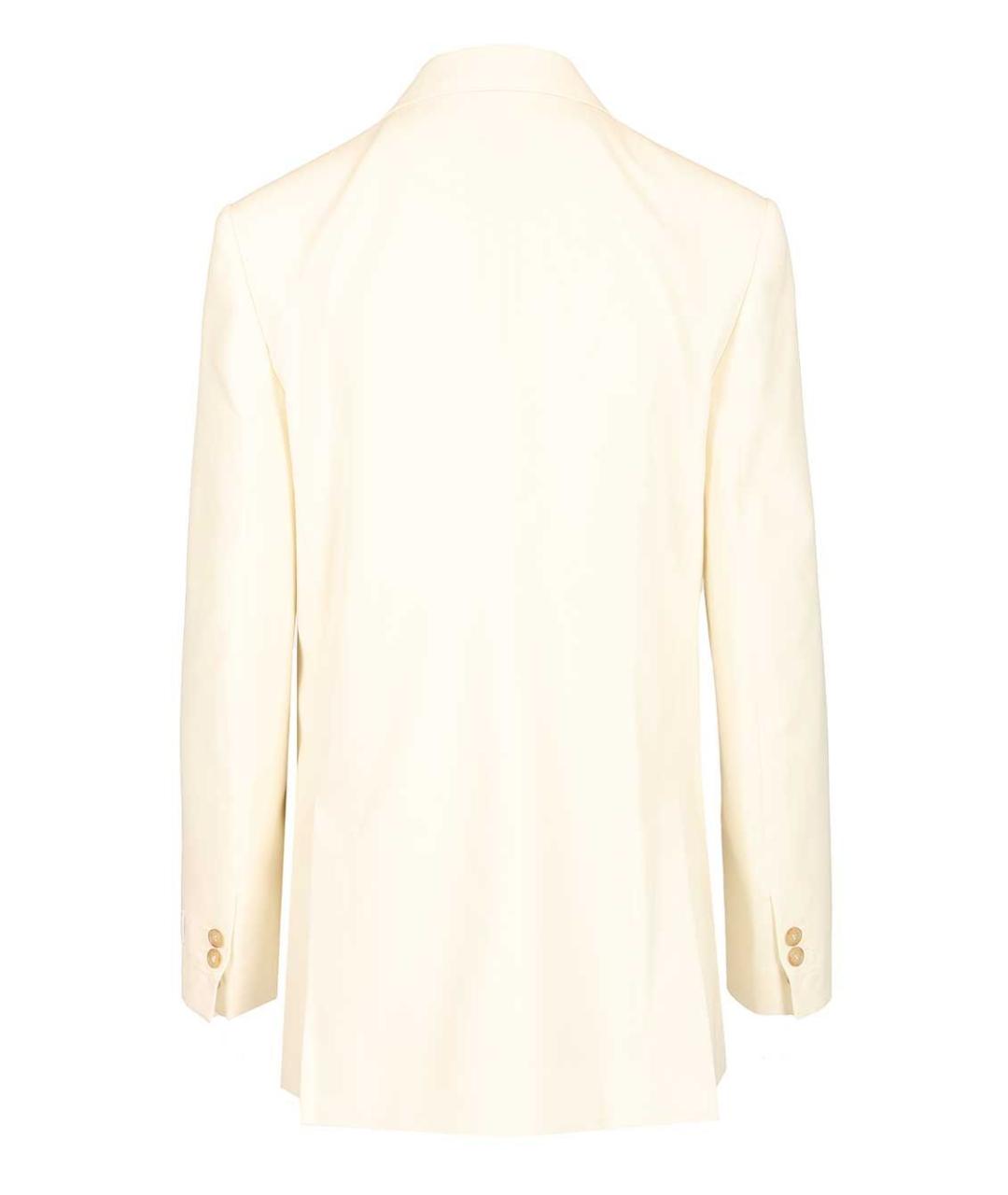 MM6 MAISON MARGIELA Бежевый полиэстеровый жакет/пиджак, фото 2