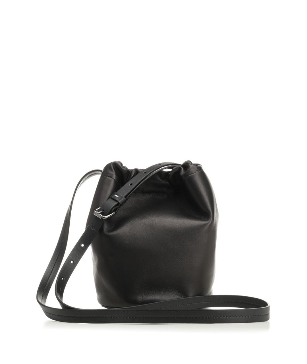 MAISON MARGIELA Черная кожаная сумка через плечо, фото 3