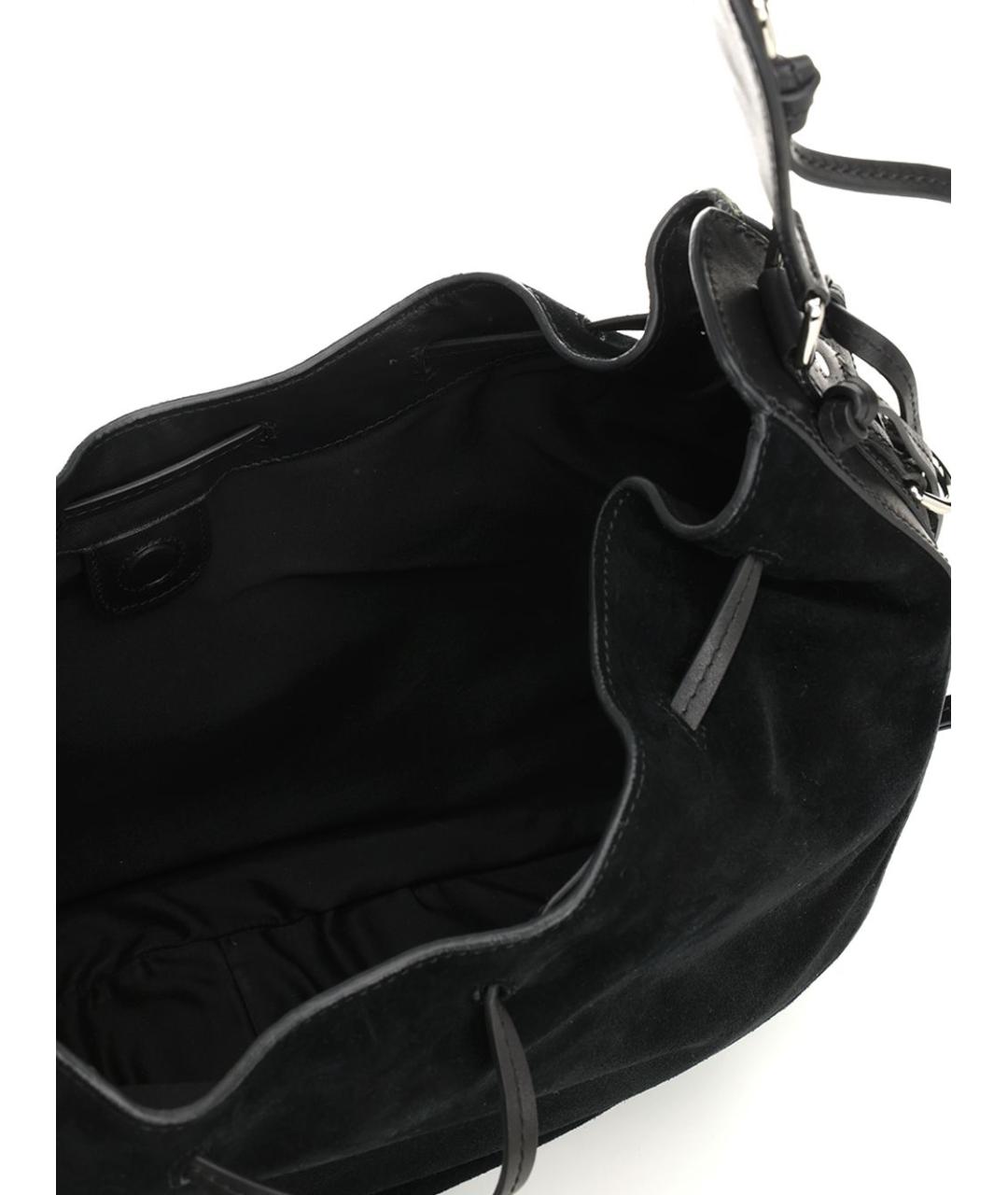 ISABEL MARANT Черная замшевая сумка через плечо, фото 4