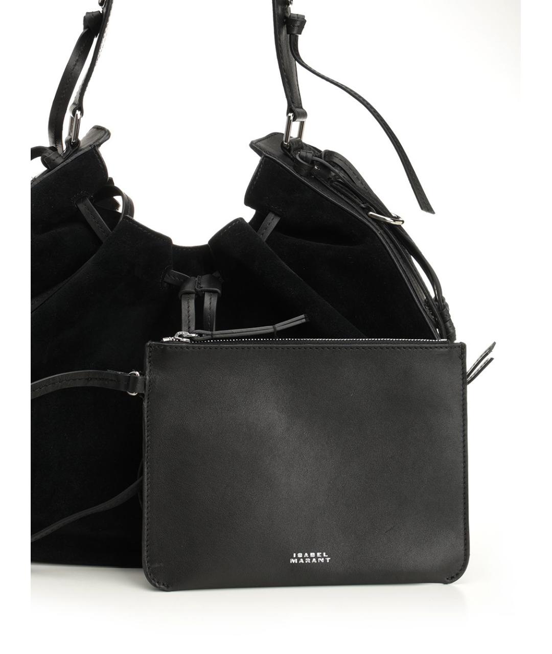 ISABEL MARANT Черная замшевая сумка через плечо, фото 5
