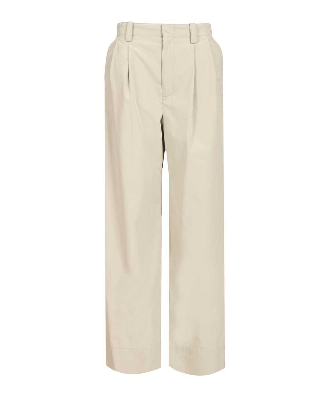 DURAZZI Серые хлопковые прямые брюки, фото 1