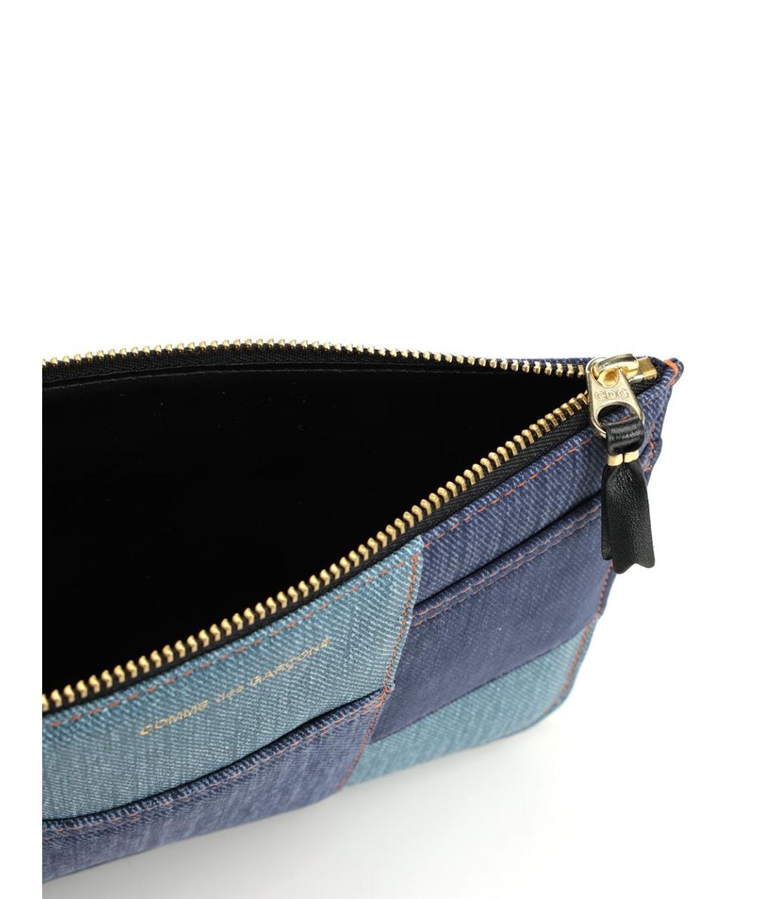 COMME DES GARÇONS WALLET Синий кожаный кошелек, фото 4