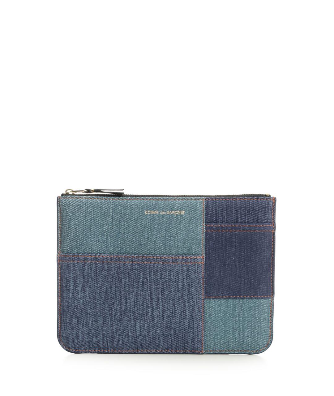 COMME DES GARÇONS WALLET Синий кожаный кошелек, фото 1