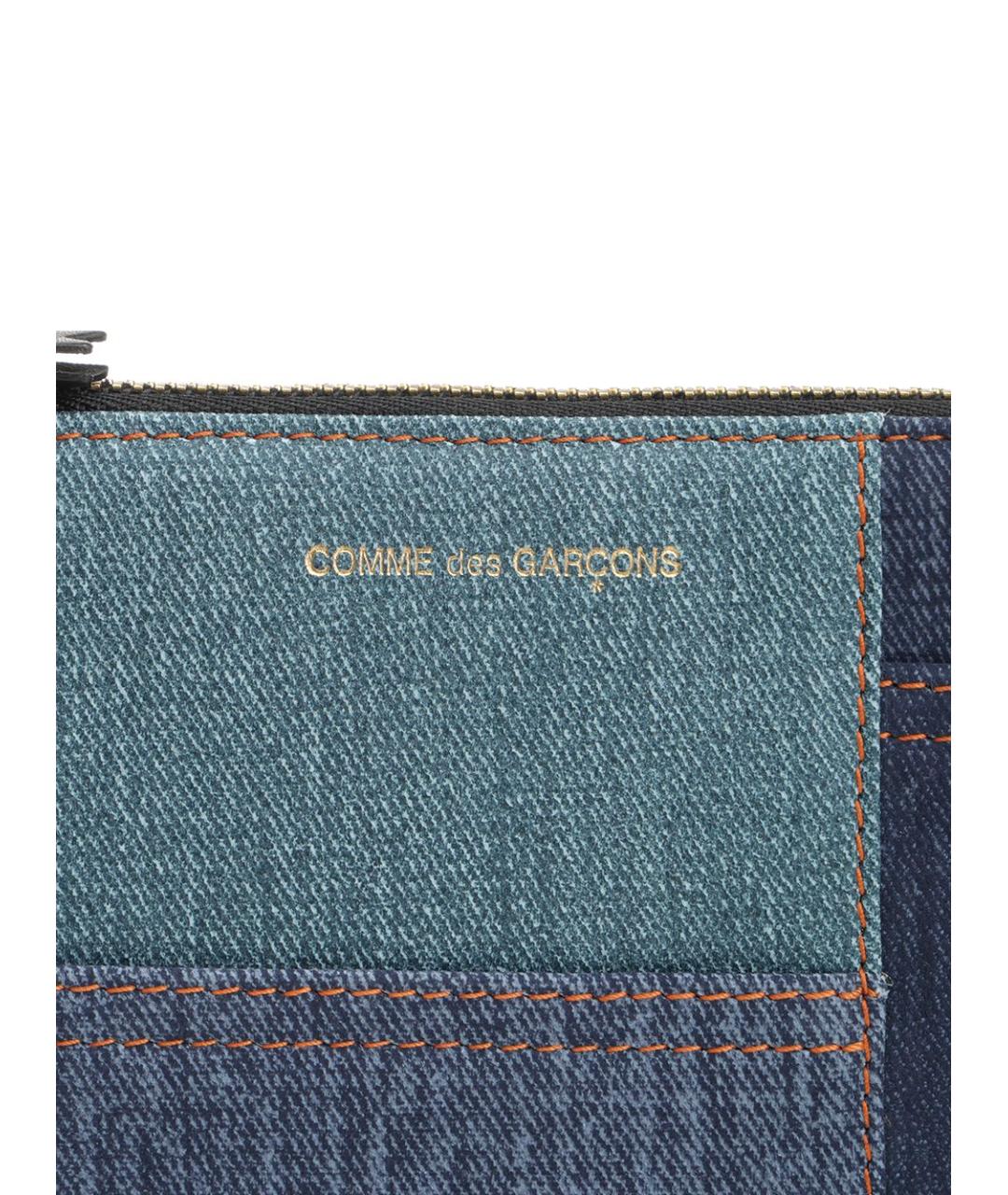 COMME DES GARÇONS WALLET Синий кожаный кошелек, фото 5