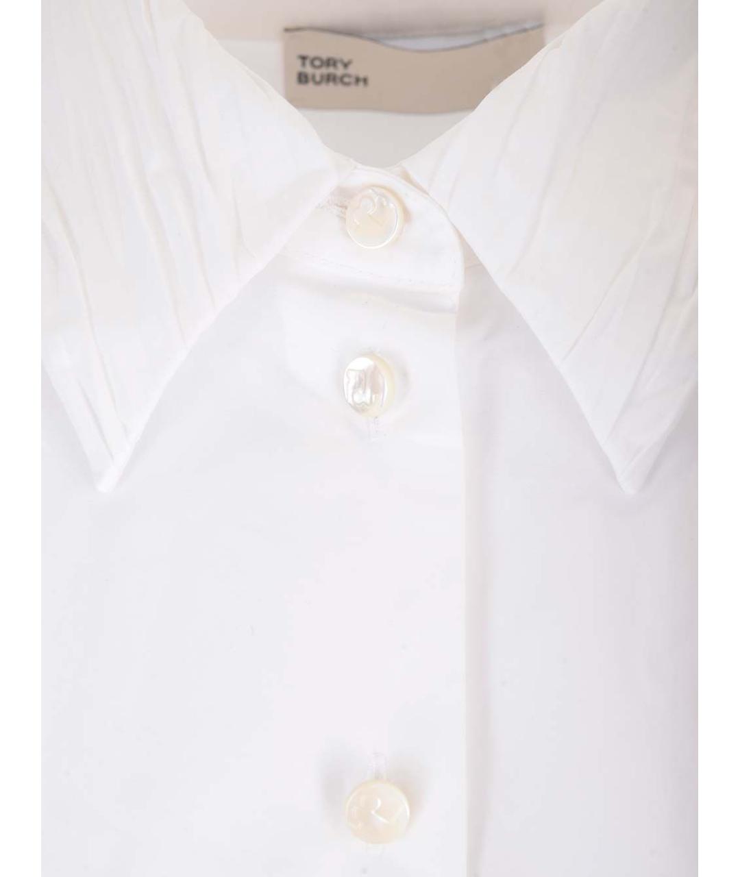 TORY BURCH Белая хлопковая рубашка, фото 3
