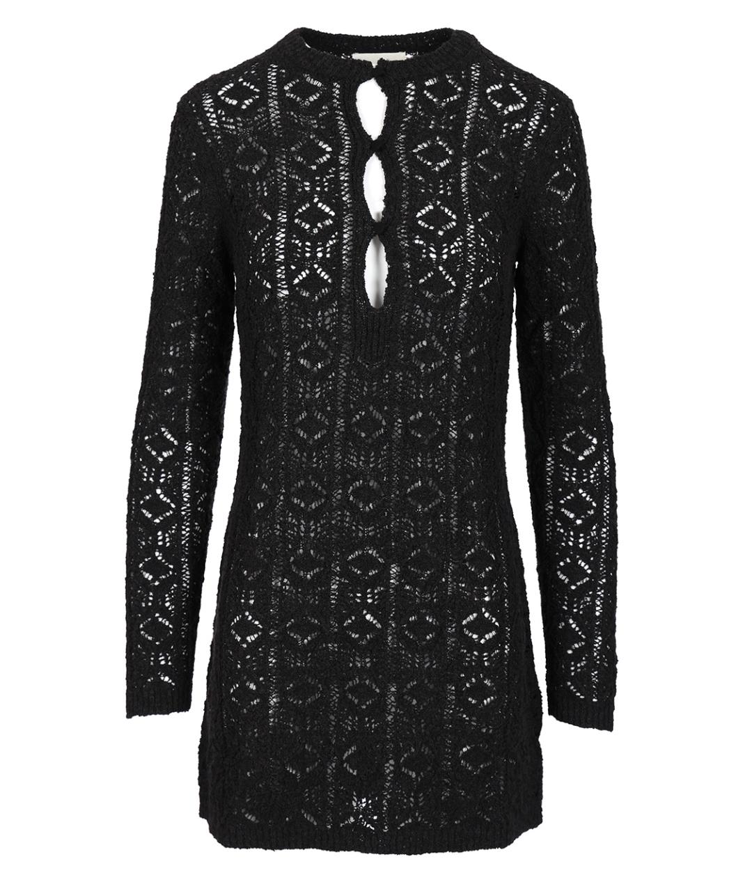 LOULOU STUDIO Черное хлопковое повседневное платье, фото 1