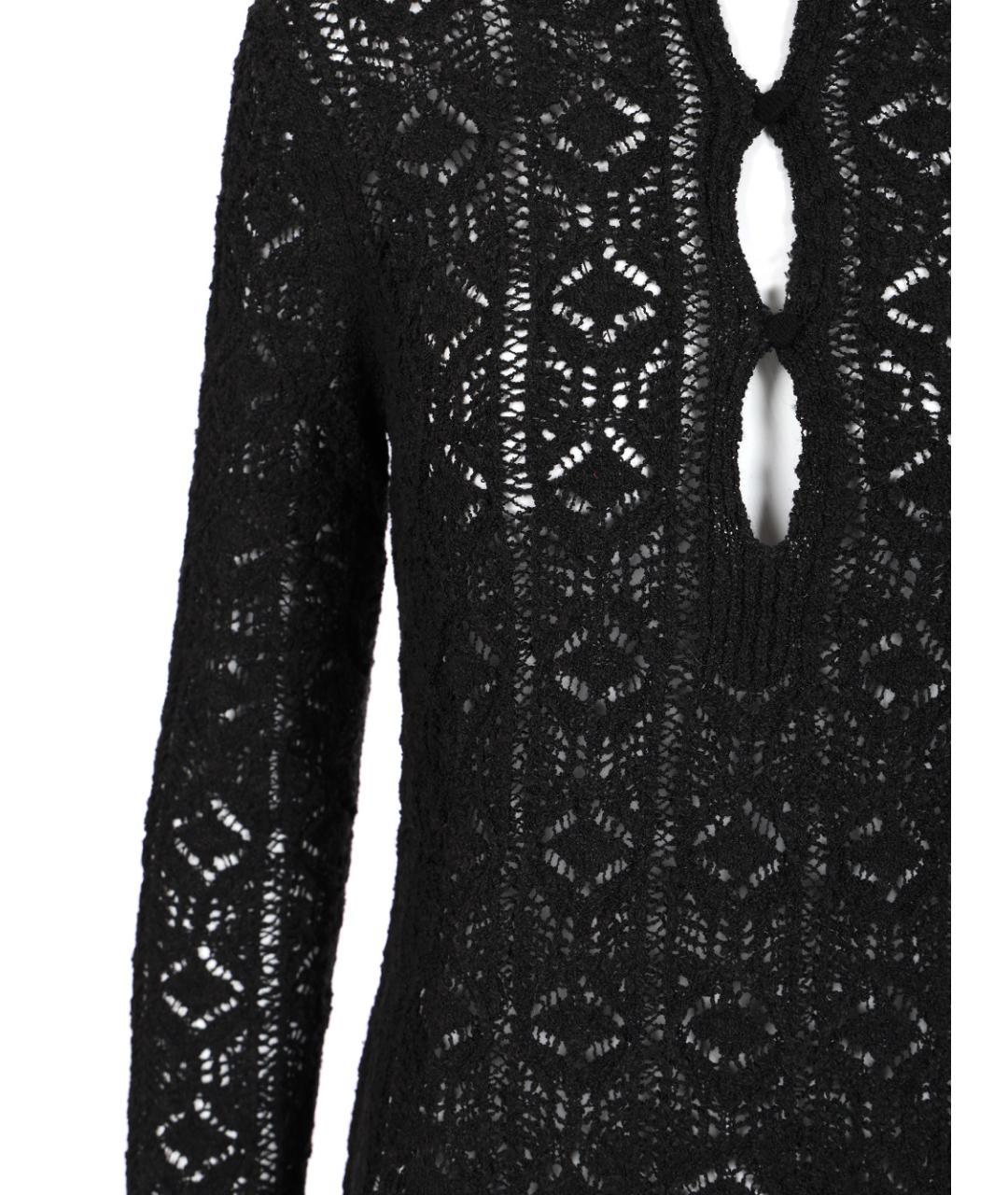 LOULOU STUDIO Черное хлопковое повседневное платье, фото 4