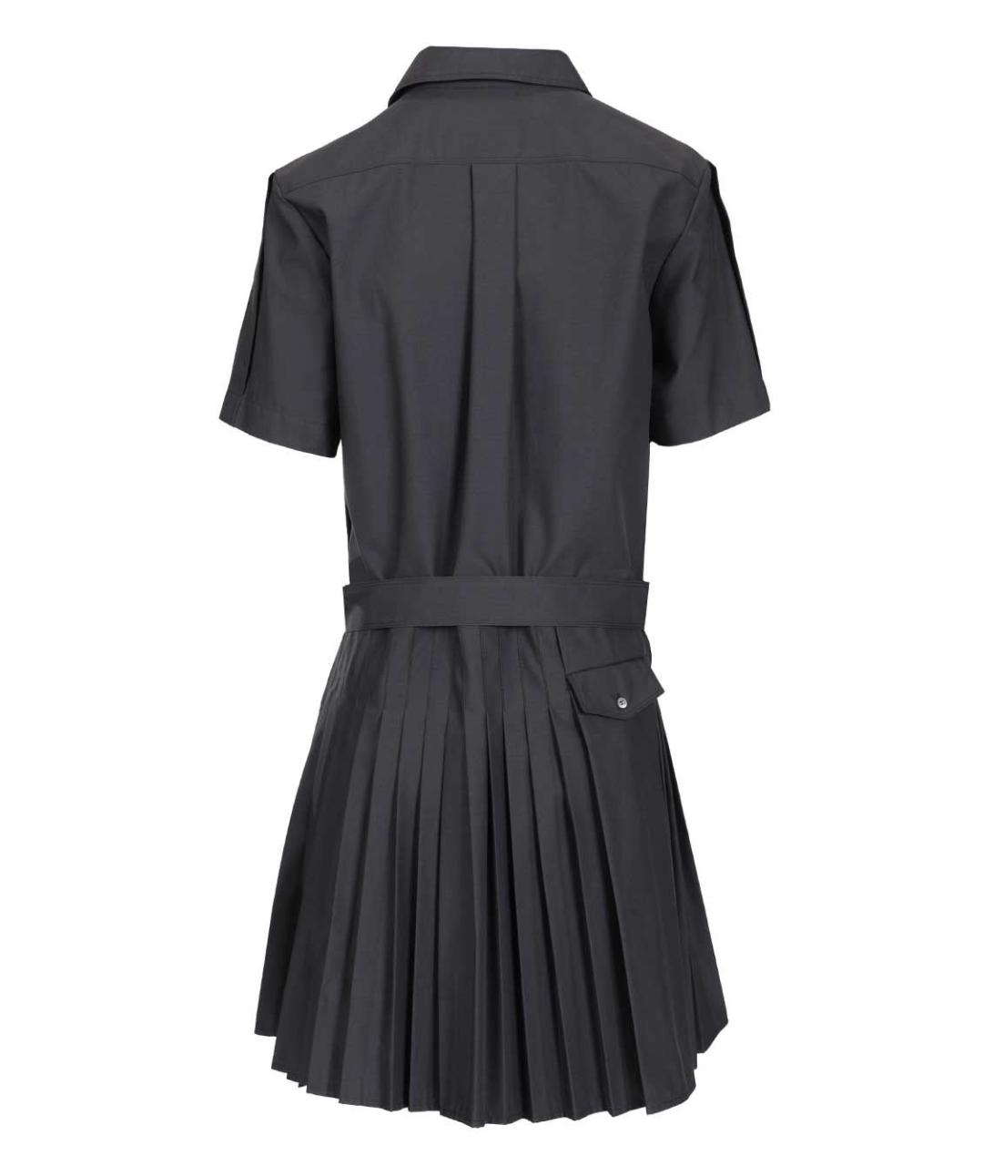 LOEWE Темно-синее хлопковое повседневное платье, фото 2