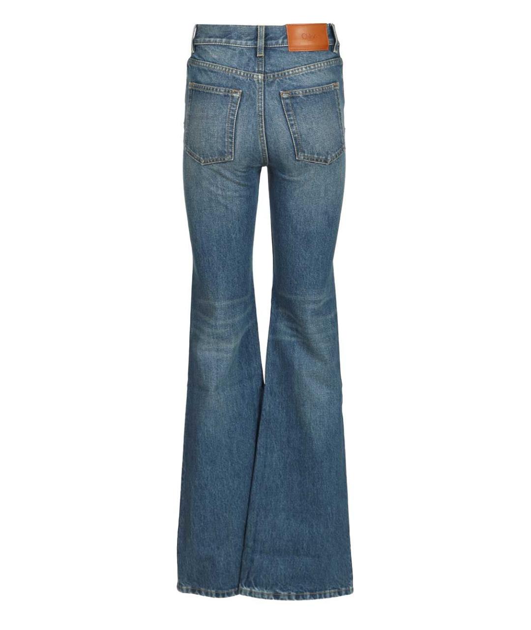 CHLOE Синие хлопковые джинсы клеш, фото 2