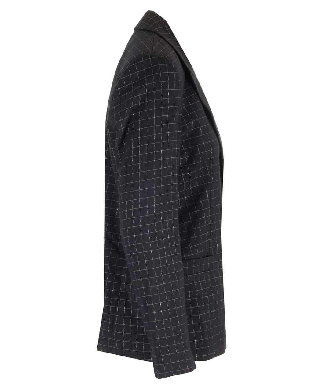 FORTE FORTE Черный полиэстеровый жакет/пиджак, фото 3