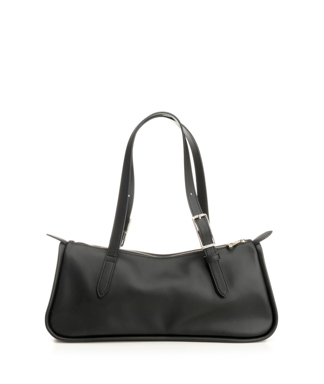 LONGCHAMP Черная кожаная сумка через плечо, фото 3