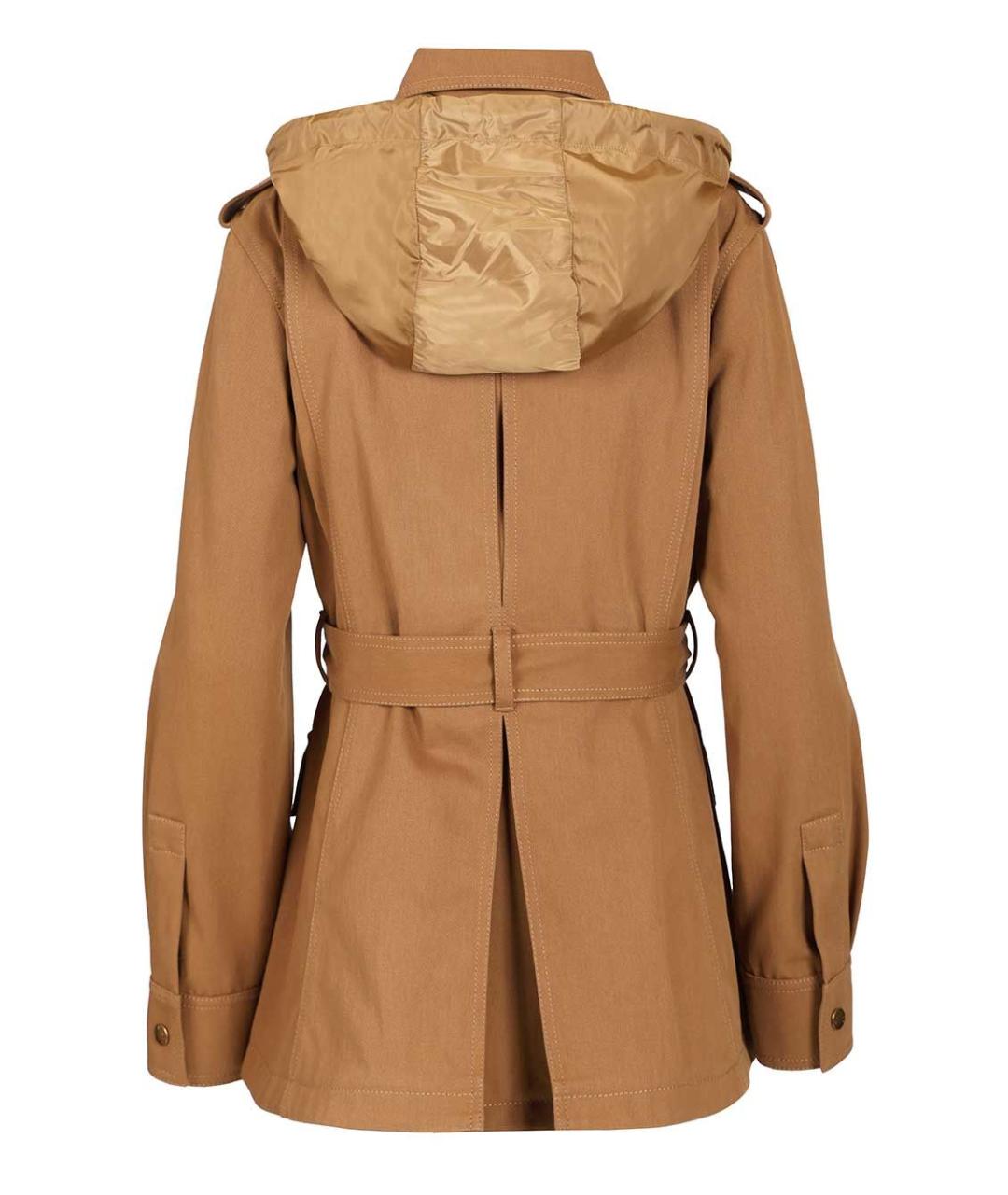 MONCLER Бежевая хлопковая куртка, фото 2