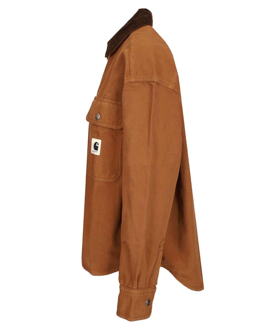 CARHARTT WIP Коричневая хлопковая куртка, фото 3