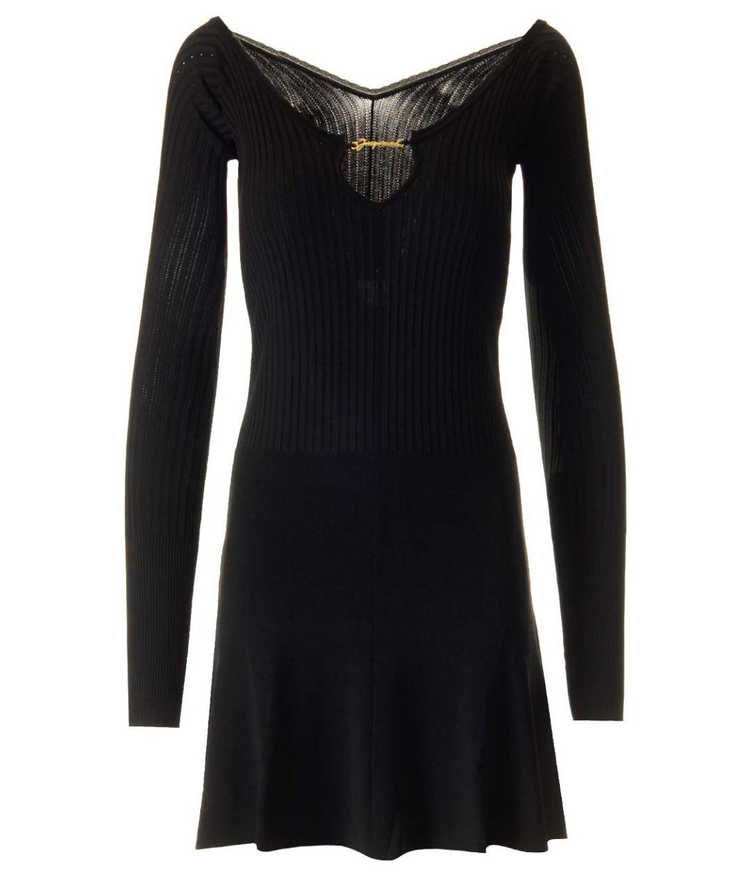 JACQUEMUS Черное вискозное вечернее платье, фото 1
