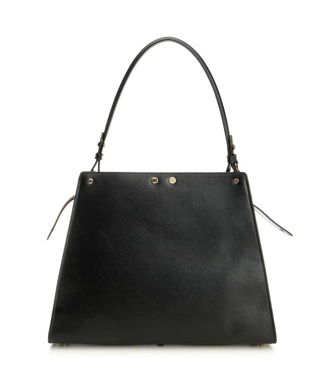 FENDI Черная кожаная сумка тоут, фото 3