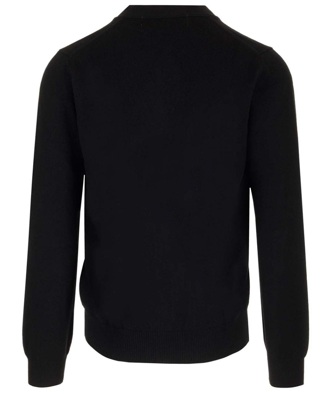 COMME DES GARÇONS PLAY Черный шерстяной джемпер / свитер, фото 2