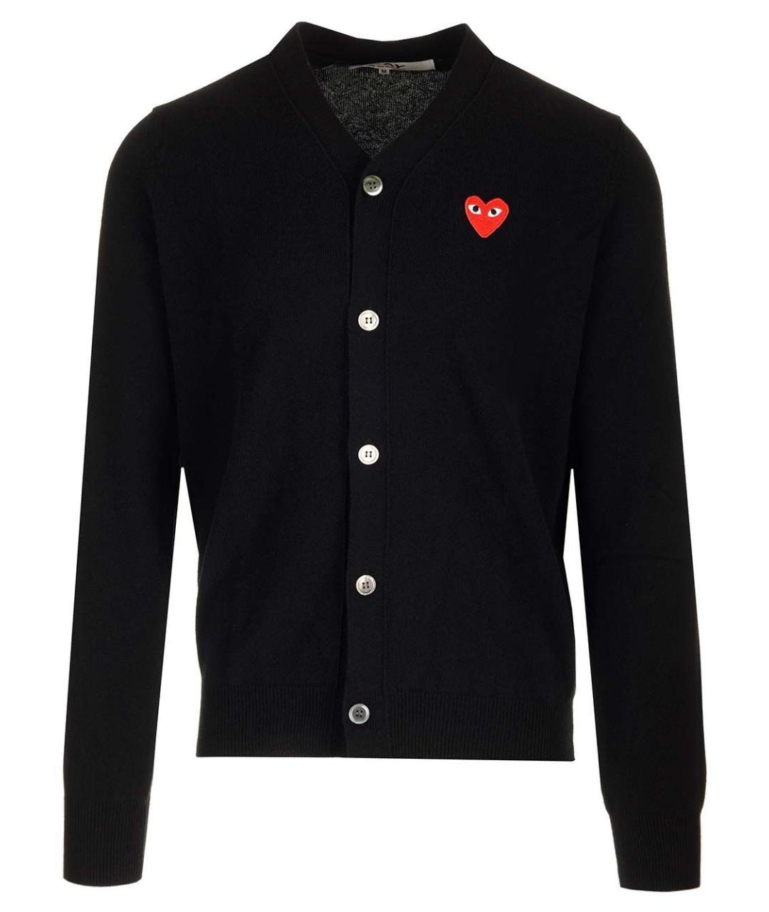 COMME DES GARÇONS PLAY Черный шерстяной джемпер / свитер, фото 1