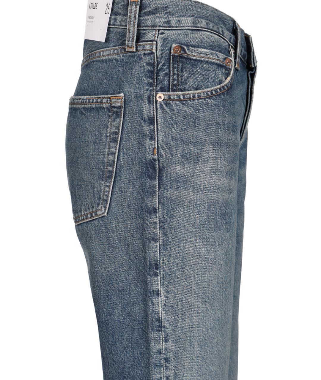 AGOLDE Синие хлопковые прямые джинсы, фото 3