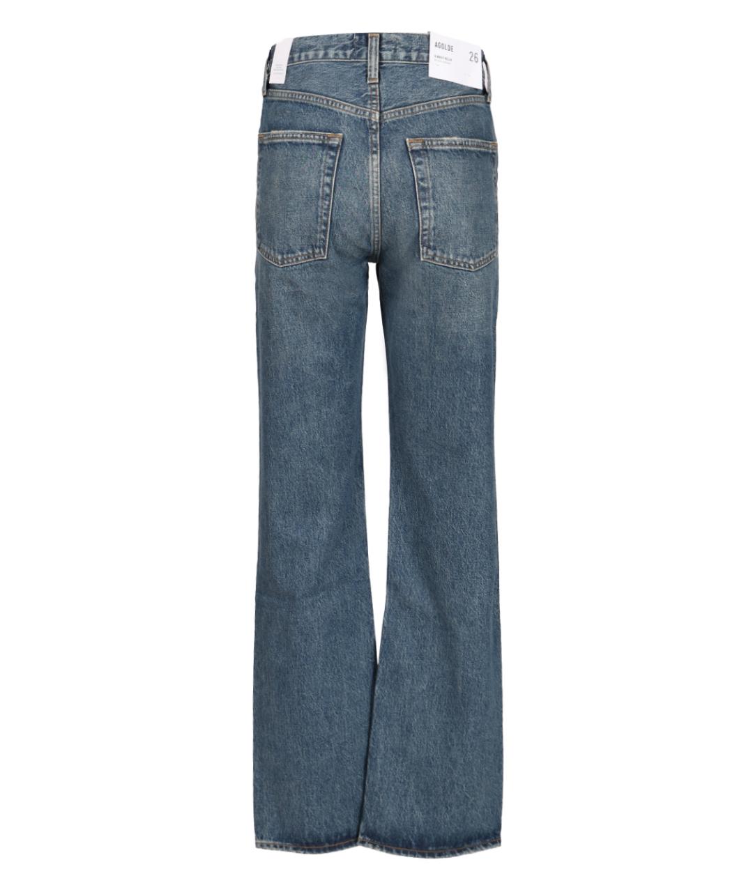 AGOLDE Синие хлопковые прямые джинсы, фото 2
