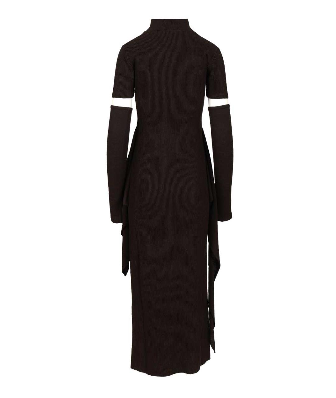 FEDERICA TOSI Коричневое шерстяное платье, фото 2