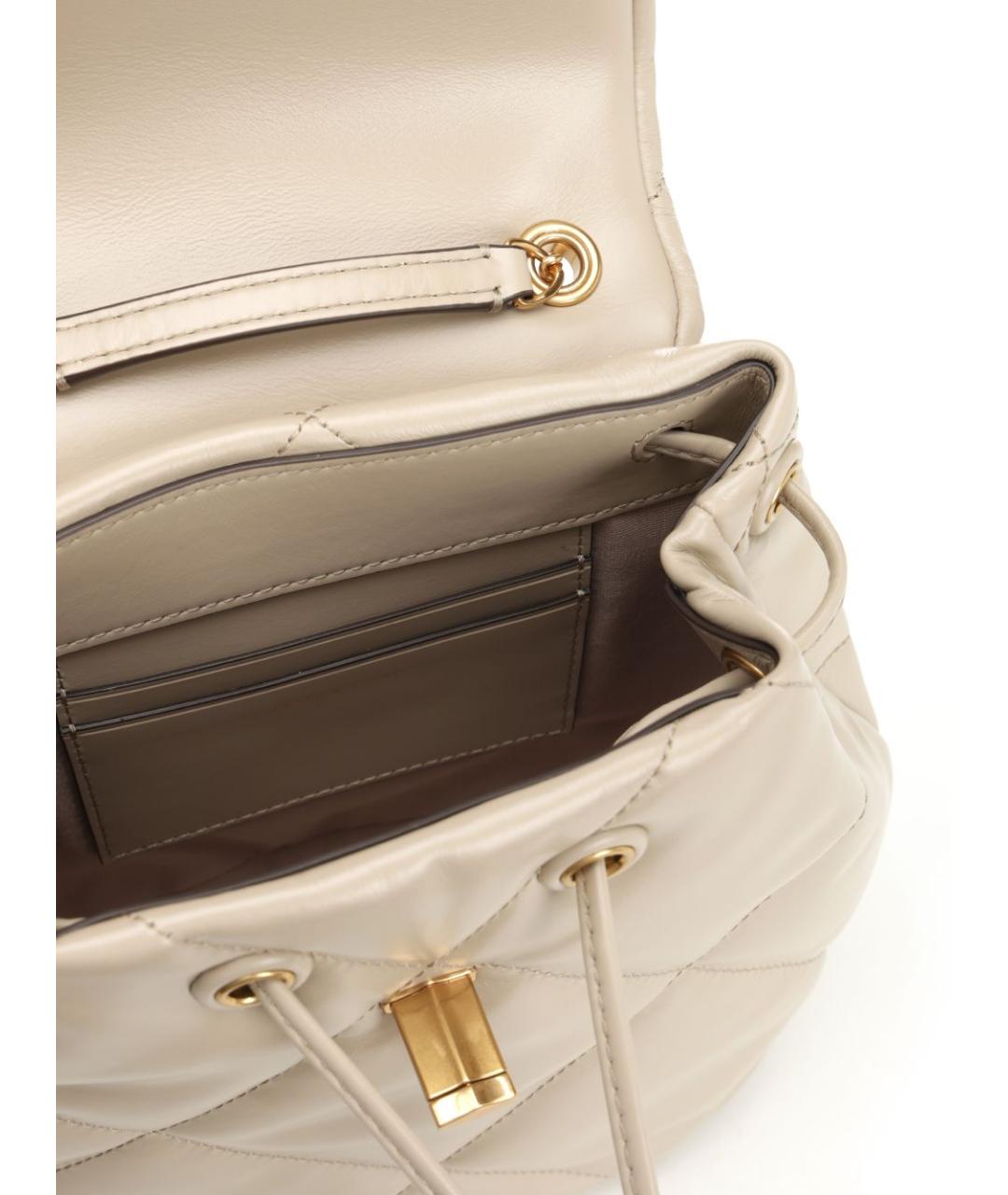TORY BURCH Белый кожаный рюкзак, фото 4