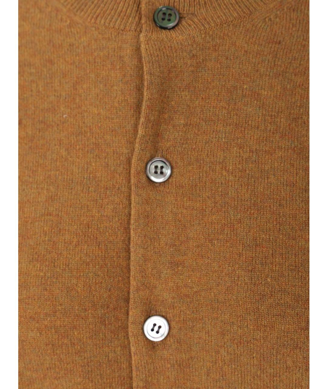 COMME DES GARÇONS PLAY Коричневый шерстяной кардиган, фото 4