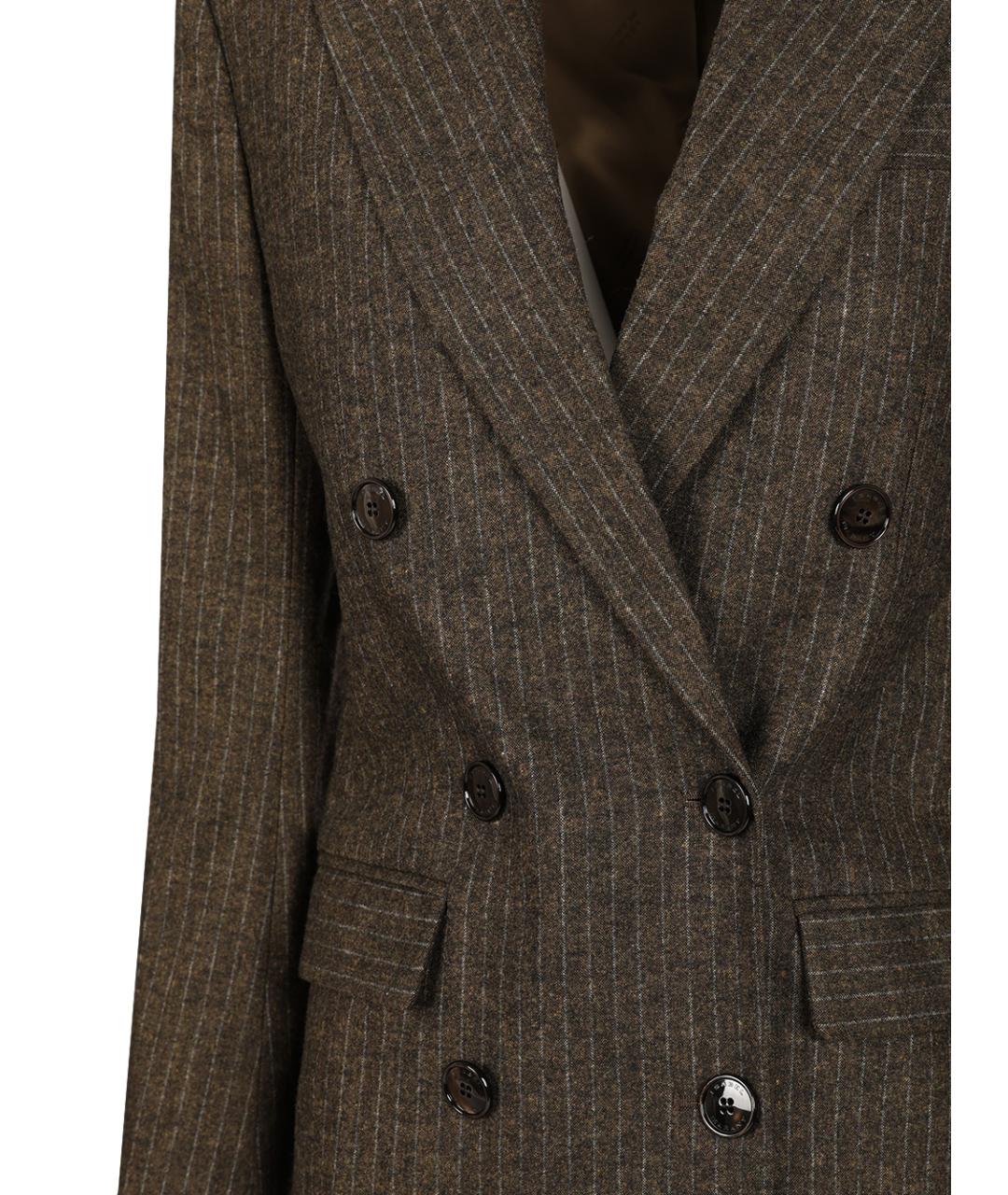 ISABEL MARANT Коричневый шерстяной жакет/пиджак, фото 4