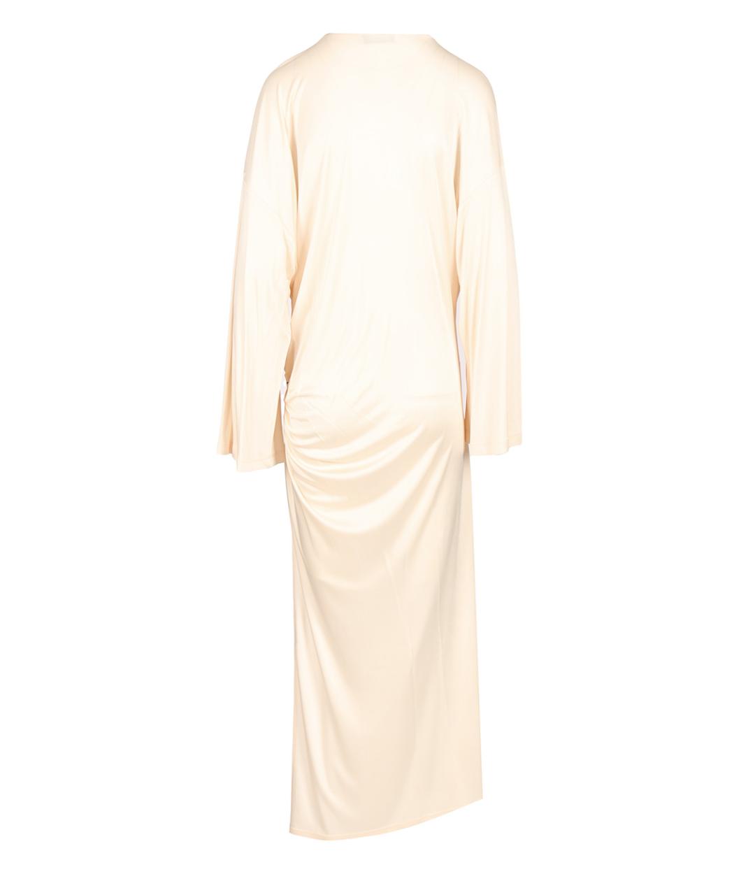 THE ATTICO Белое вискозное коктейльное платье, фото 2