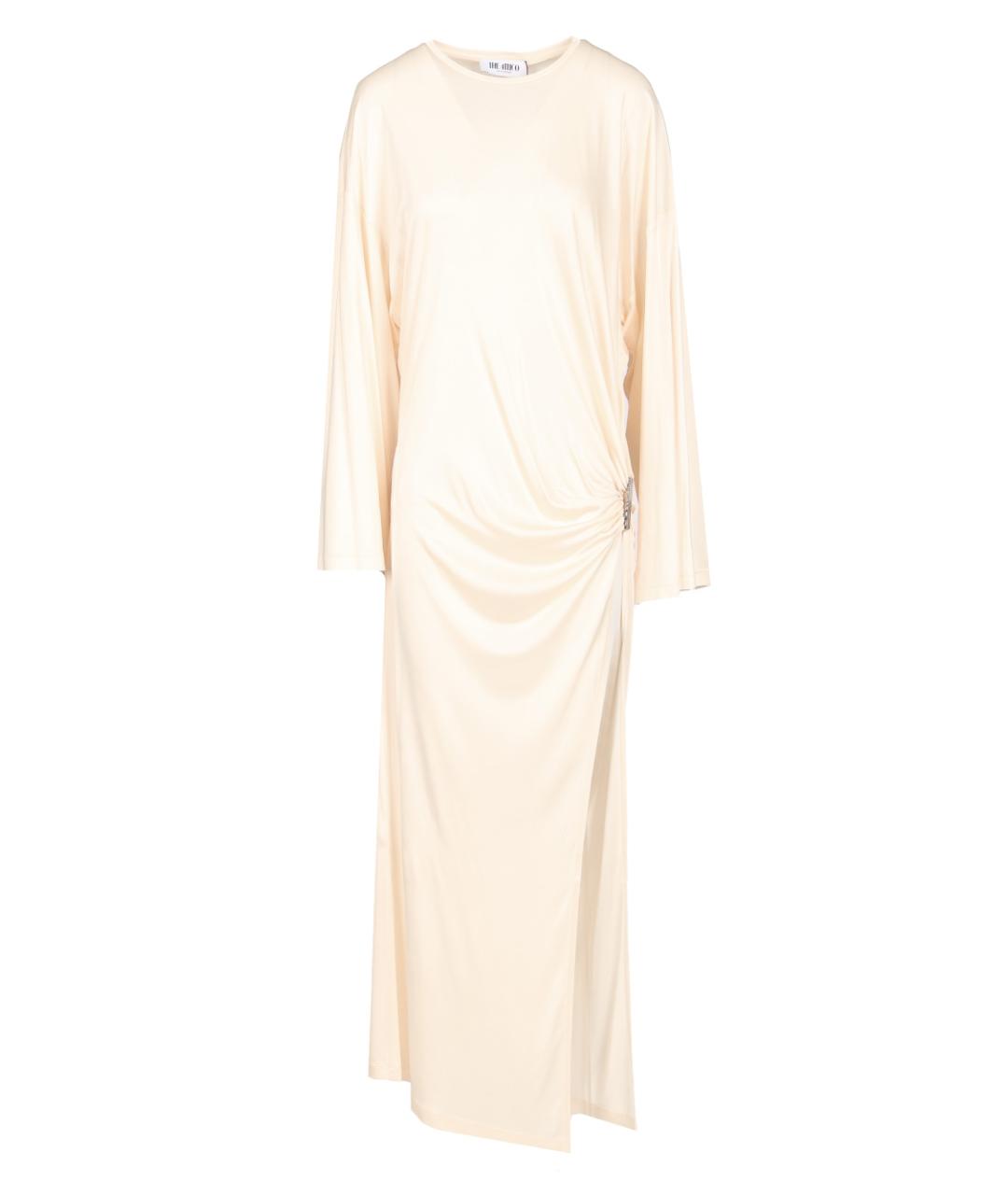 THE ATTICO Белое вискозное коктейльное платье, фото 1